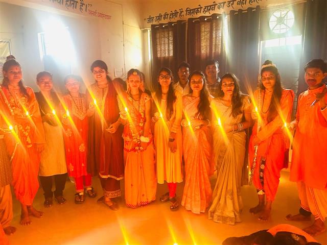 दीये से प्रेरित होकर आप ज्ञान का प्रकाश फैलाएं-Event of Government Naveen Mahavidyalaya, Premnagar, C.G.